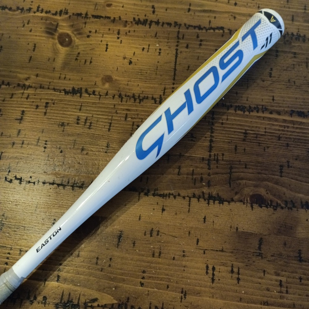 Easton Ghost Fastpitch Softball Bat 30/19 FP22GHY11 White Blue Gold -11 Drop